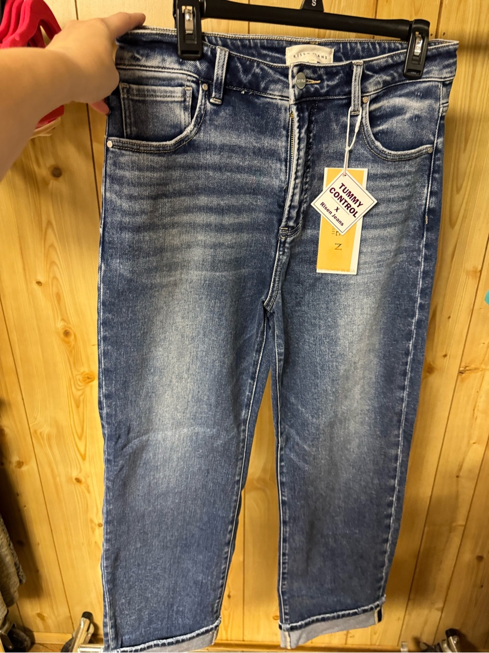High-Rise Tummy Control Jeans in Medium Blue Wash